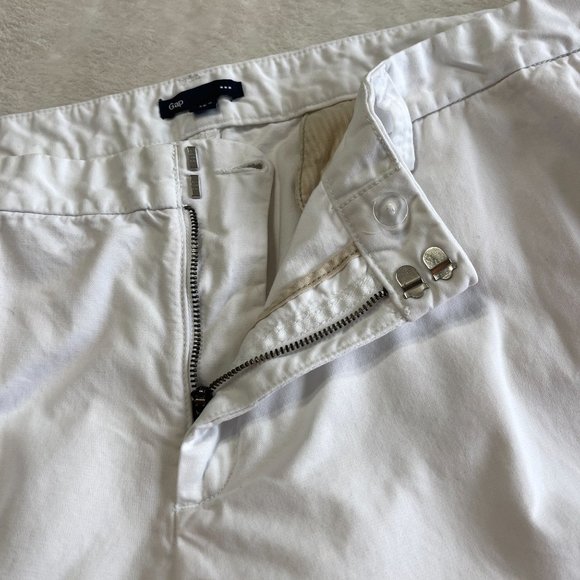 Gap Outlet Straight Leg Chino Pants Womens Size 20 White‎ Flat Front High Rise - Picture 11 of 15